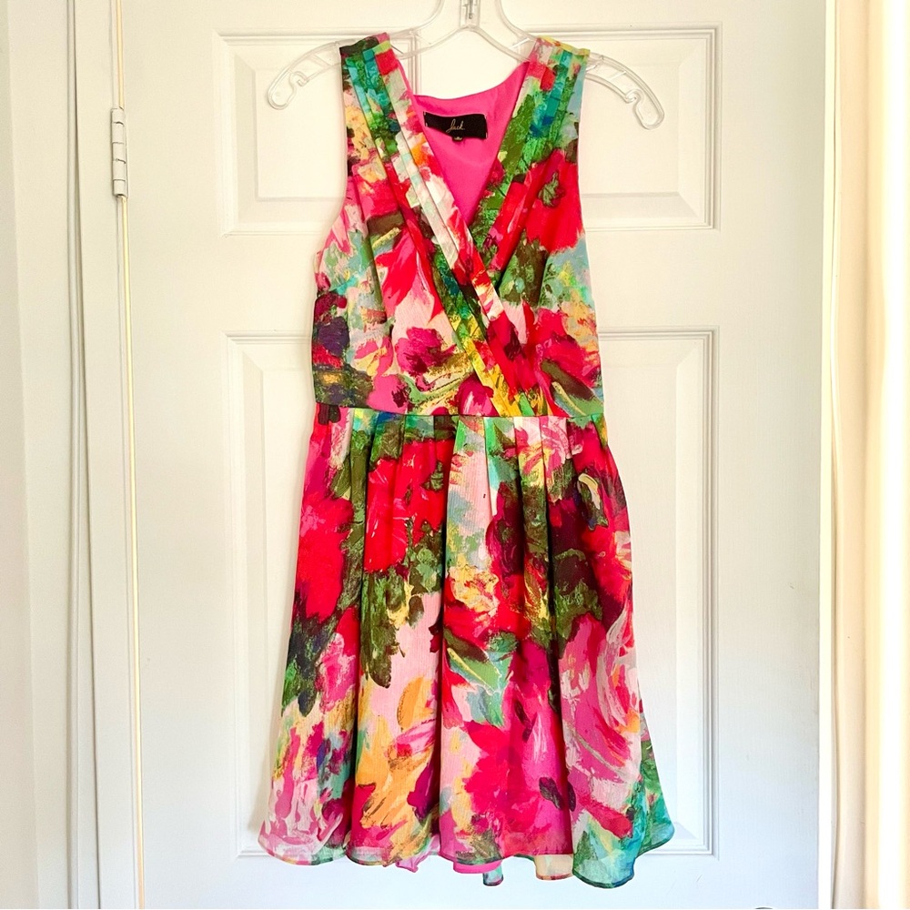Jack Floral Sleeveless V-Neck Dress